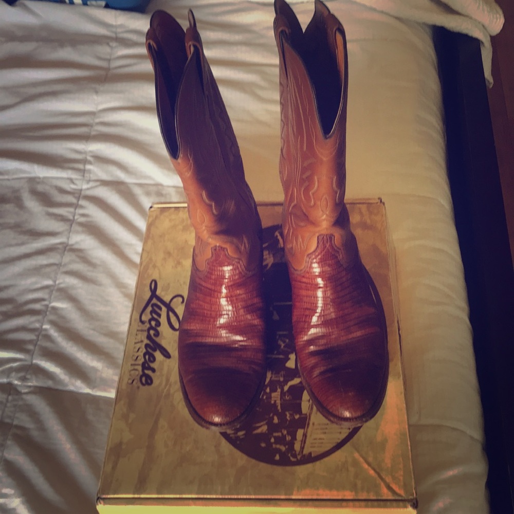 Lucchese Lizard Skin Boots